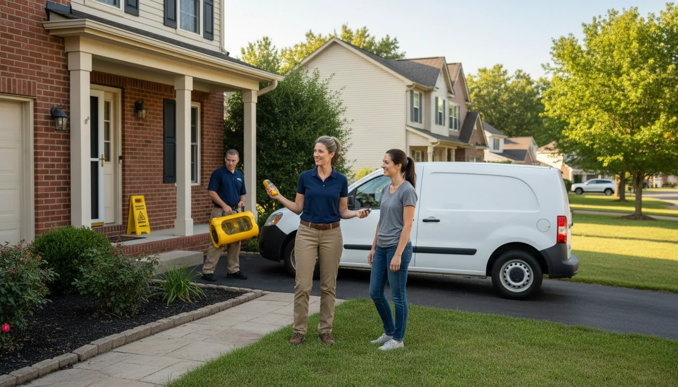 Residential water damage restoration in Glen Rock, NJ